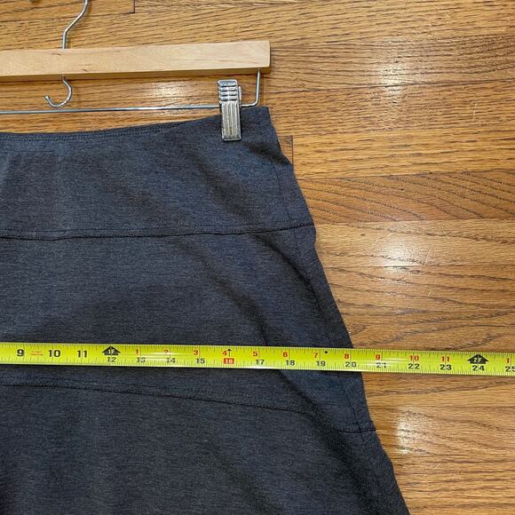 Royal Robbins Gray Knit Mini Skirt Women's Sz XS Rayon Blend Pockets Stretch - Picture 9 of 10